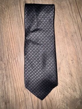 Jos. A. Bank Signature Collection Black Textured Pattern Tie